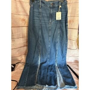 Ladies ankle length‎ denim skirt